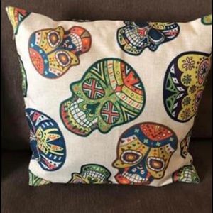 Sugar skull pillows with forms